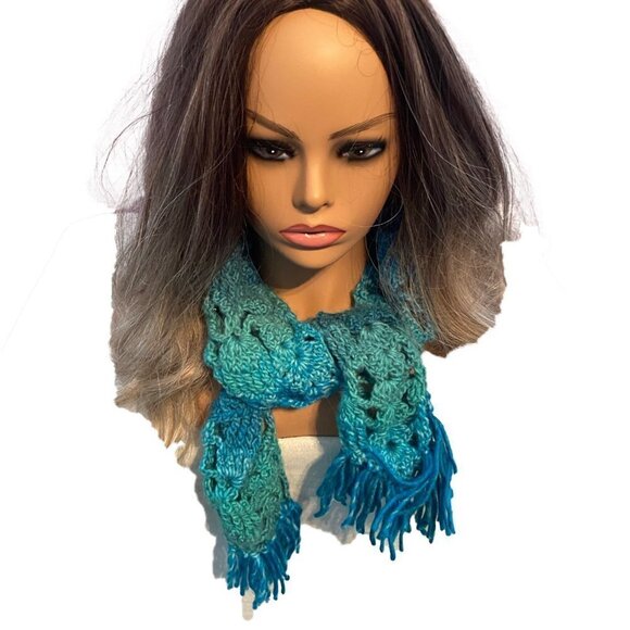 Loretta Ann Creations 43" Wrap Crocheted Scarf - Picture 2 of 6